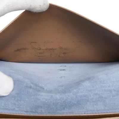 Pre-owned Celine Blue Grayish Leather Coin Purse/coin Case ()