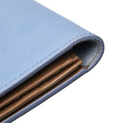 Pre-owned Celine Blue Grayish Leather Coin Purse/coin Case ()