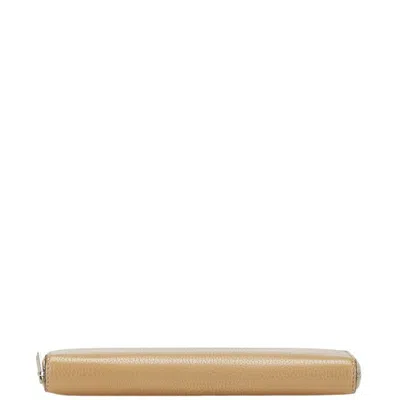 Pre-owned Celine Brown Leather Long Wallet (bi-fold) ()