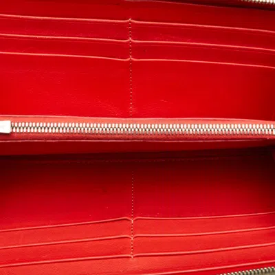 Pre-owned Celine Brown Leather Long Wallet (bi-fold) ()