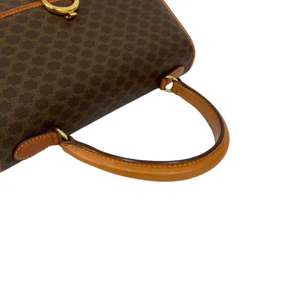 Pre-owned Celine Brown Leather Pvc Handbag Tote Bag ()