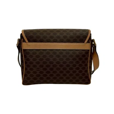 Pre-owned Celine Brown Leather Pvc Pochette Shoulder Bag ()