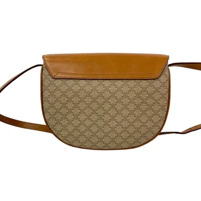 Pre-owned Celine Brown Leather Pvc Pochette Shoulder Bag ()