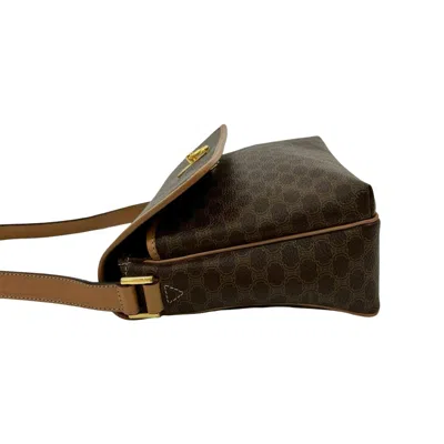 Pre-owned Celine Brown Leather Pvc Pochette Shoulder Bag ()