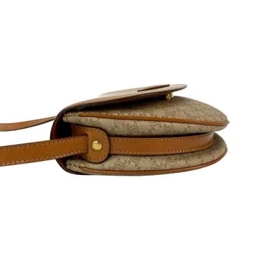 Pre-owned Celine Brown Leather Pvc Pochette Shoulder Bag ()