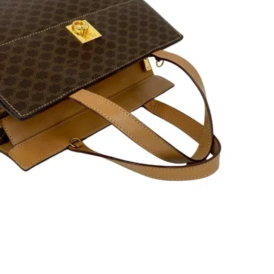 Pre-owned Celine Brown Leather Pvc Handbag Tote Bag ()