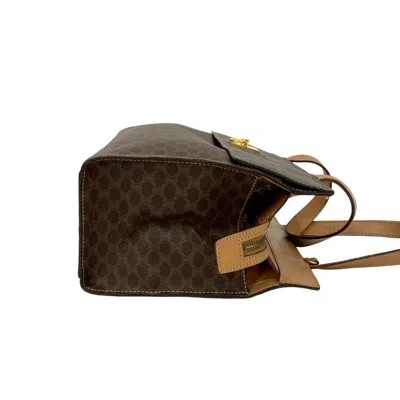 Pre-owned Celine Brown Leather Pvc Handbag Tote Bag ()