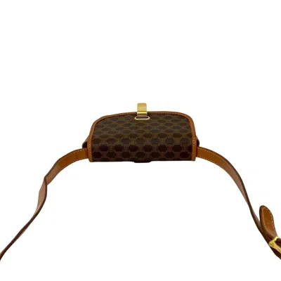 Pre-owned Celine Brown Leather Pvc Pochette Shoulder Bag ()