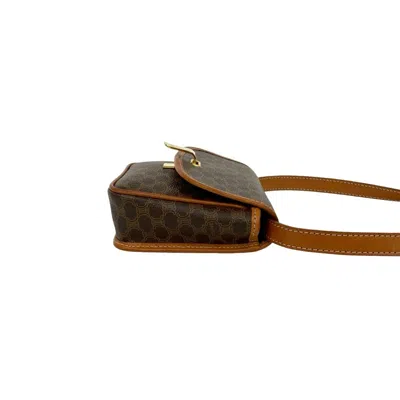 Pre-owned Celine Brown Leather Pvc Pochette Shoulder Bag ()