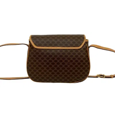 Pre-owned Celine Brown Leather Pvc Pochette Shoulder Bag ()