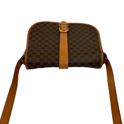 Pre-owned Celine Brown Leather Pvc Pochette Shoulder Bag ()