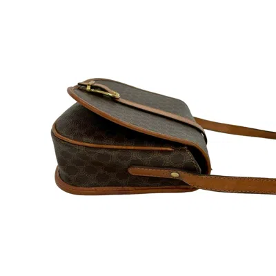 Pre-owned Celine Brown Leather Pvc Pochette Shoulder Bag ()