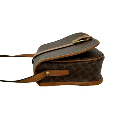 Pre-owned Celine Brown Leather Pvc Pochette Shoulder Bag ()
