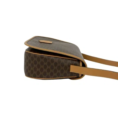 Pre-owned Celine Brown Leather Pvc Pochette Shoulder Bag ()