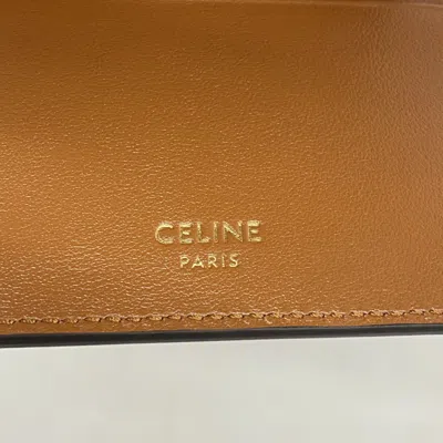 Pre-owned Celine Brown Leather Wallet (tri-fold) ()