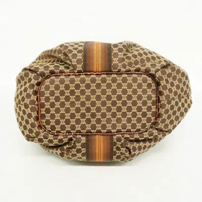 Pre-owned Celine Brown Nylon Canvas Shoulder Bag ()