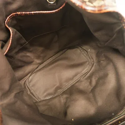 Pre-owned Celine Brown Nylon Canvas Shoulder Bag ()