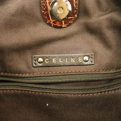 Pre-owned Celine Brown Nylon Canvas Shoulder Bag ()