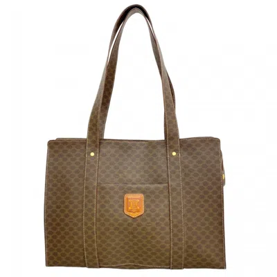 Pre-owned Celine Brown Pvc Tote Bag ()