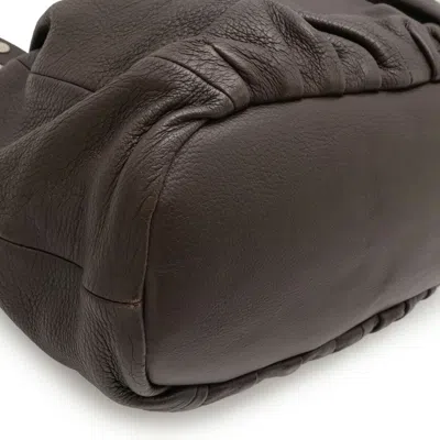 Pre-owned Celine Dark Brown Leather Handbag Shoulder Bag Tote Bag ()