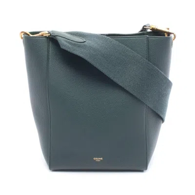 Pre-owned Celine Green Leather Shoulder Bag ()