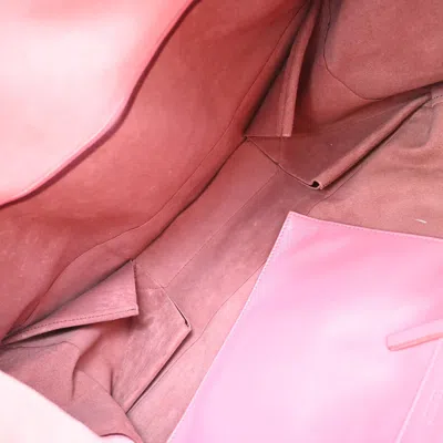 Pre-owned Celine Horizontal Bi-cabas Tote Leather Pink Leather Handbag ()