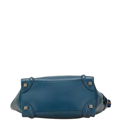 Pre-owned Celine Luggage Navy Black Leather Handbag Tote Bag ()