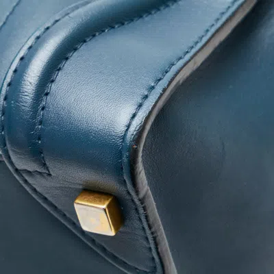Pre-owned Celine Luggage Navy Black Leather Handbag Tote Bag ()