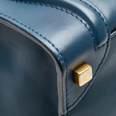 Pre-owned Celine Luggage Navy Black Leather Handbag Tote Bag ()