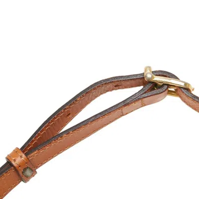 Pre-owned Celine Macadam Beige Brown Pvc Leather Shoulder Bag ()