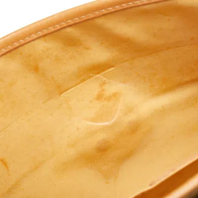 Pre-owned Celine Macadam Beige Brown Pvc Leather Shoulder Bag ()