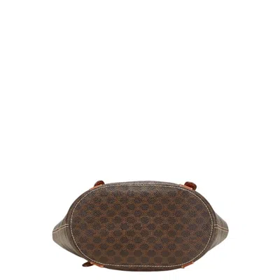 Pre-owned Celine Macadam Brown Pvc Leather Shoulder Bag Tote Bag ()