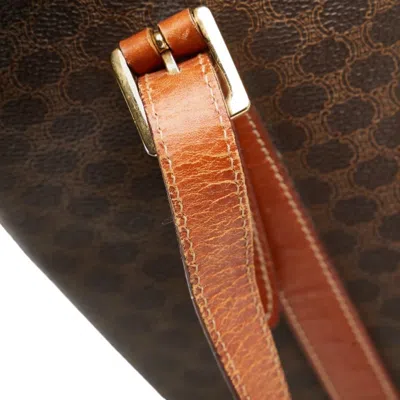 Pre-owned Celine Macadam Brown Pvc Leather Shoulder Bag Tote Bag ()