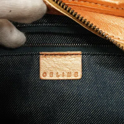 Pre-owned Celine Navy Orange Denim Shoulder Bag ()