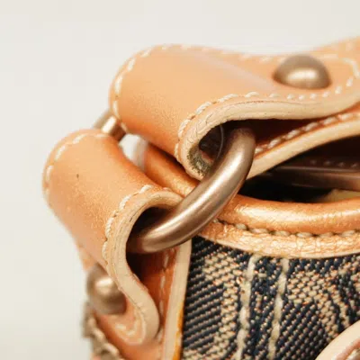 Pre-owned Celine Navy Orange Denim Shoulder Bag ()