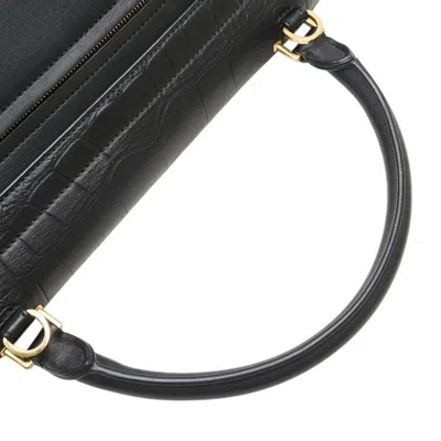 Pre-owned Celine Trapeze Black Leather Handbag Shoulder Bag ()