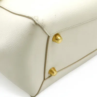 Pre-owned Celine White Leather Handbag Shoulder Bag Tote Bag ()