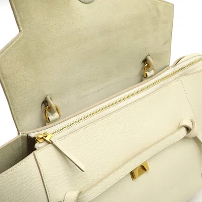 Pre-owned Celine White Leather Handbag Shoulder Bag Tote Bag ()