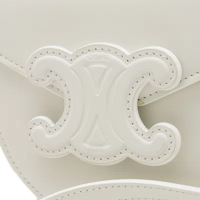 Pre-owned Celine White Leather Pochette Shoulder Bag ()