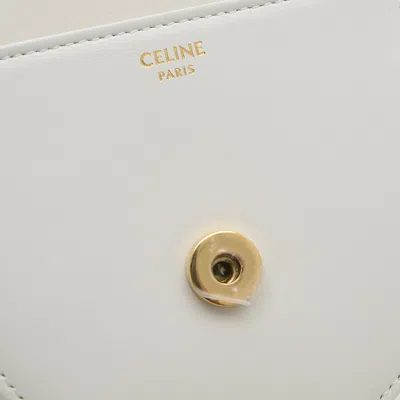 Pre-owned Celine White Leather Pochette Shoulder Bag ()