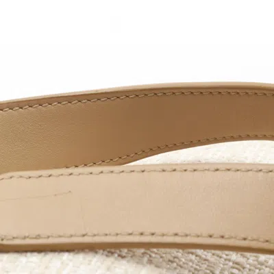 Pre-owned Chanel Beige Leather Raffia Backpack () In Sand