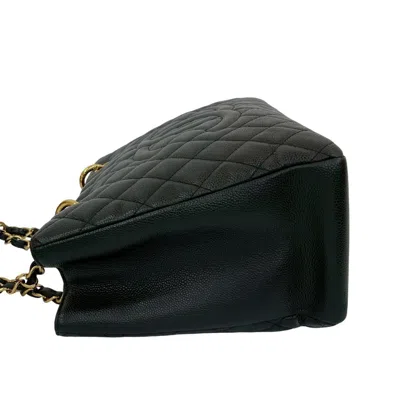 Pre-owned Chanel Black Grained Calfskin Tote Bag ()