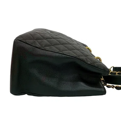 Pre-owned Chanel Black Grained Calfskin Tote Bag ()