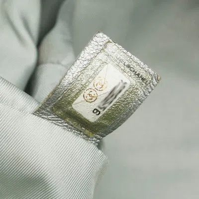 Pre-owned Chanel Black Gray Nylon Handbag Tote Bag () In Multi