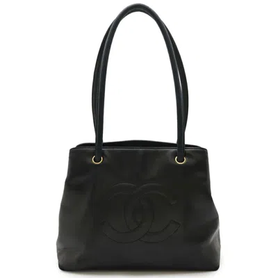 Pre-owned Chanel Black Leather Shoulder Bag Tote Bag ()