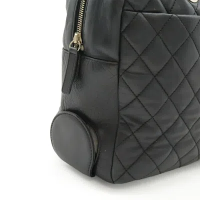 Pre-owned Chanel Black Leather Shoulder Bag Tote Bag ()