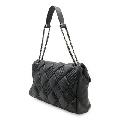 Pre-owned Chanel Black Leather Shoulder Bag Tote Bag ()