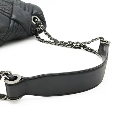 Pre-owned Chanel Black Leather Shoulder Bag Tote Bag ()