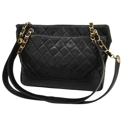 Pre-owned Chanel Black Leather Shoulder Bag Tote Bag ()