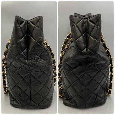 Pre-owned Chanel Black Leather Tote Bag ()